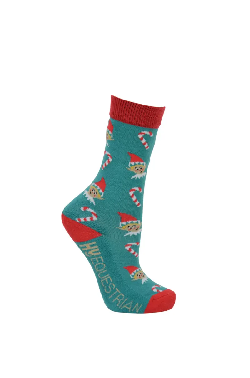 Hy Equestrian Childrens Elf Socks  Pack of 3  Child 8- 12-2